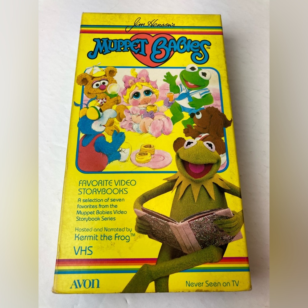 Rare Vintage Avon Muppet Babies VHS with 7 Unseen Jim Henson Cartoons 1987